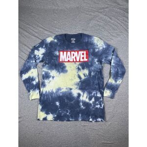 Marvel "Logo" Adult Unisex Tie Dye Long Sleeve T-Shirt Size Medium